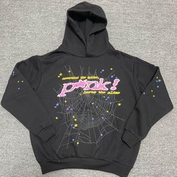 Medium Black Sp5der P*nk Hoodie