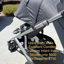 Uppa Babby Vista 2 Stroller With Accessories