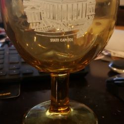 STATE CAPITOL - RICHMOND, VIRGINIA " "Vintage Goblet