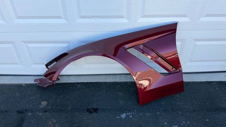 RED OEM LEFT DRIVER SIDE FENDER CORVETTE (contact info removed)2