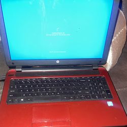 HP Red Laptop