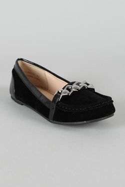 Black Suede Loafers size 6