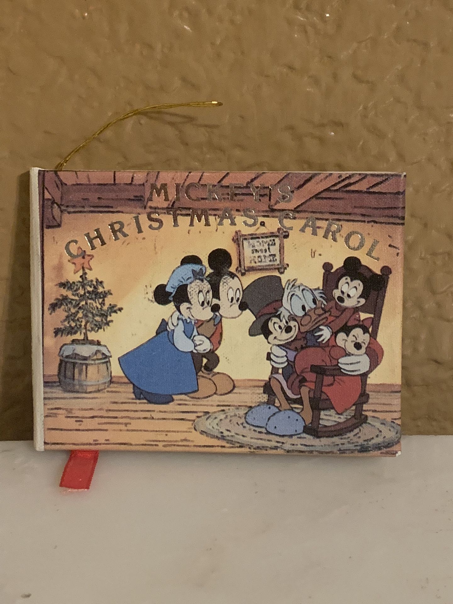 Walt Disney A Mickey’s Christmas Carol Book Ornament 