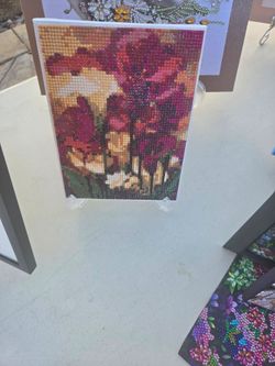 Floral Heart Diamond Painting Art