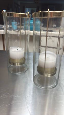 Glass Hurricane Candles