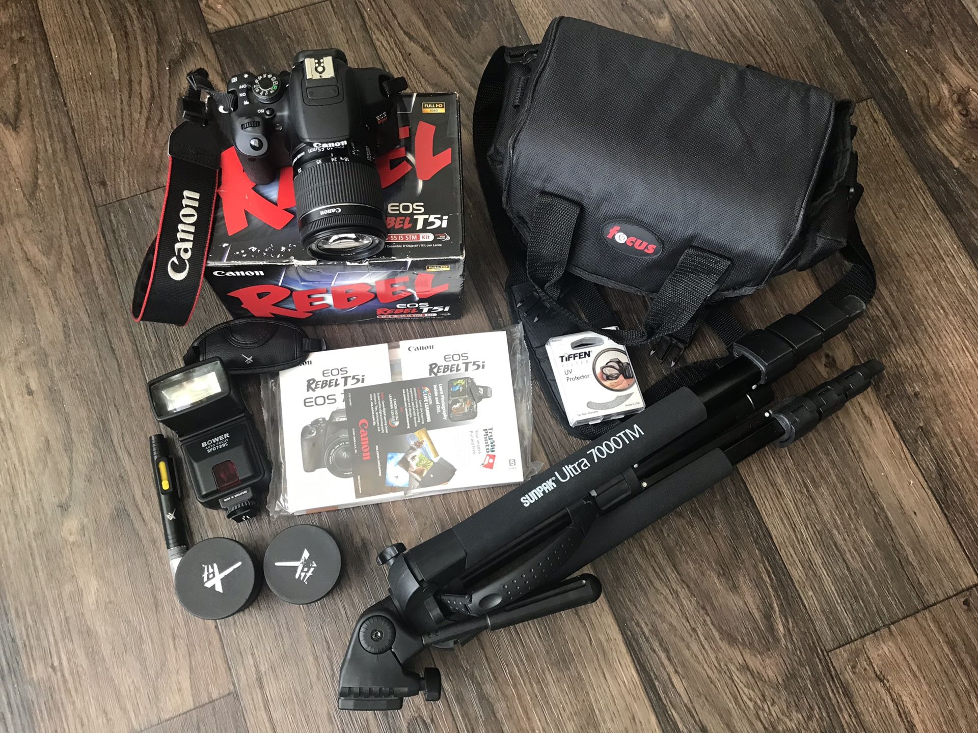 Canon Rebel T5i camera, lenses, and accessories!