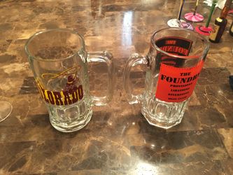 2  glass cups 1 liter each new - firm price