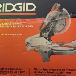 Ridgid Dual Miter Saw 10” Electric 
