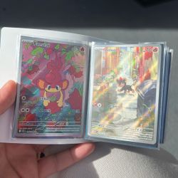 Mini Portfolios Collection Full Art /Holo Energy/miscut Pokemon Cards 