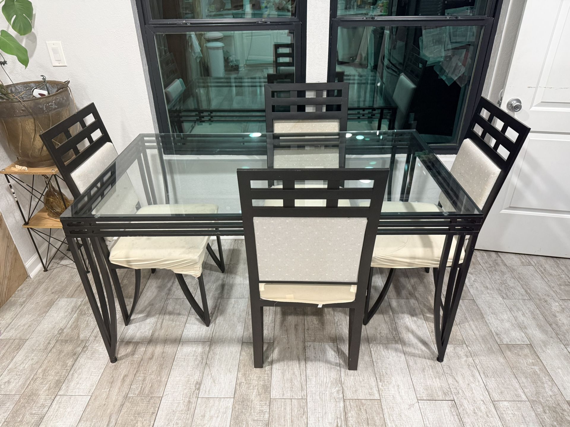 Dining Table Set Only, Glass Broke