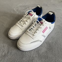 Womens Reebok Club C White/blue/pink Size 8