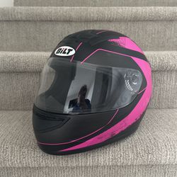 BILT Hot Pink/Black Motorcycle Helmet 