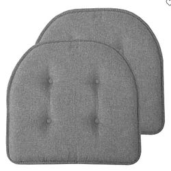Sweet Home Collection™ Solid Color U Shaped Memory Foam 17" x 16" Chair Cushions