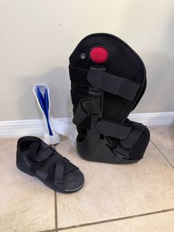 Medical Walking Boot and Post-Op Shoe Set