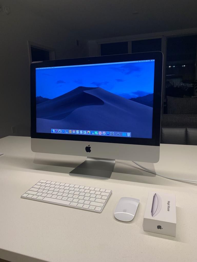 LIKE NEW 2019 iMac 4K RETINA 21.5 - INCH 3.6GHZ 8GB RAM 1TB STORAGE RADEON PRO 555X
