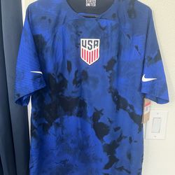 Nike US USMNT 2022/23 Authentic Away Soccer Jersey USA Blue L Large Vapor