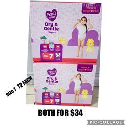 PARENTS CHOICE DIAPERS SIZE 7 