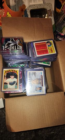Sports cards baseball football basketball mixed