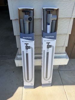 Hand Pump with 6' Flexible Discharge Hose (2-Pack)