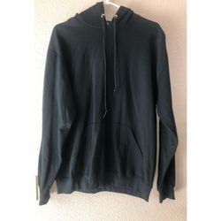 Men’s Solid Black Hoodie 
