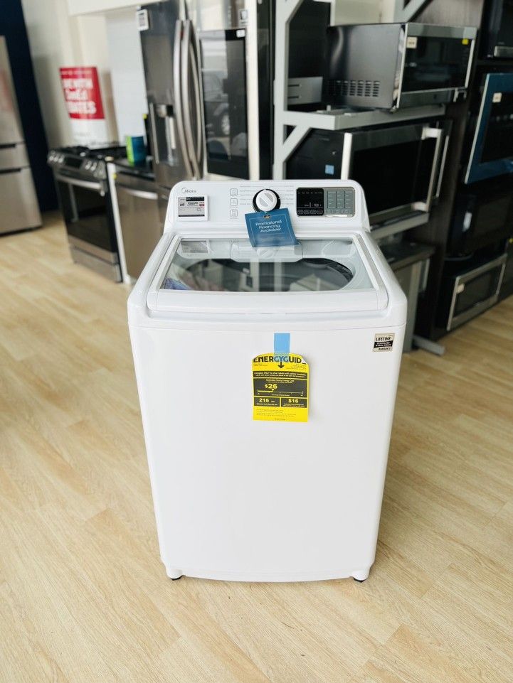 4.5 Cu. Ft. Top Load Washer with Agitator Midea MLV45N1BWW for Sale in