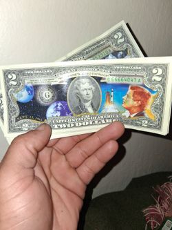 Apollo Race Collectable $2 Bill's All LEGAL Currency