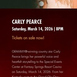 Carly Pierce At Fantasy Springs 