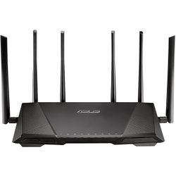 ASUS AC3200 Tri-Band Gigabit WiFi Router, AiProtection Lifetime Security by Trend Micro, Adaptive QoS, Parental Control (RT-AC3200)"