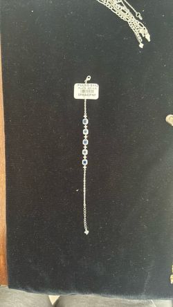 925 Sterling Silver Blue Stone Bracelet