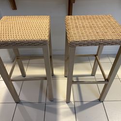 A pair of stools height 30”