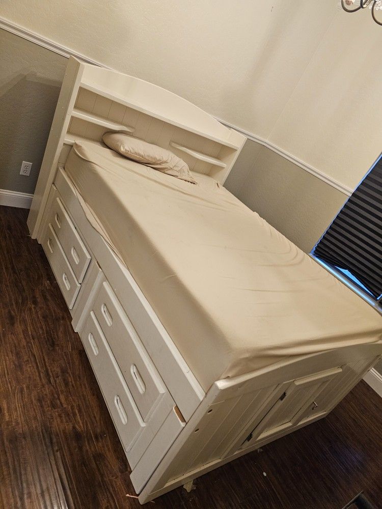 Full Size Bed. Mattress Not Included