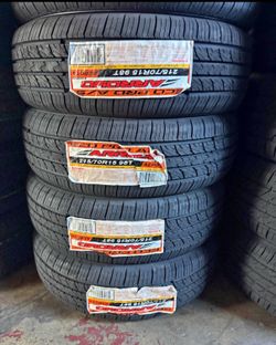 🔆215 70 R 15 arroyo tires ya instaladas y balanceadas con 50 000 mil millas de Garantia 🔆