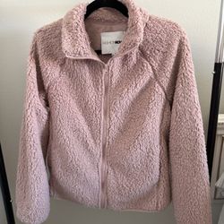 Fashion Nova Pink Sherpa Jacket