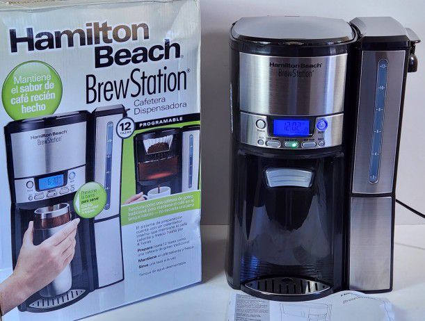 Hamilton Beach Brewstation Dispensing Coffee Maker with 12 Cup Internal Brew 231