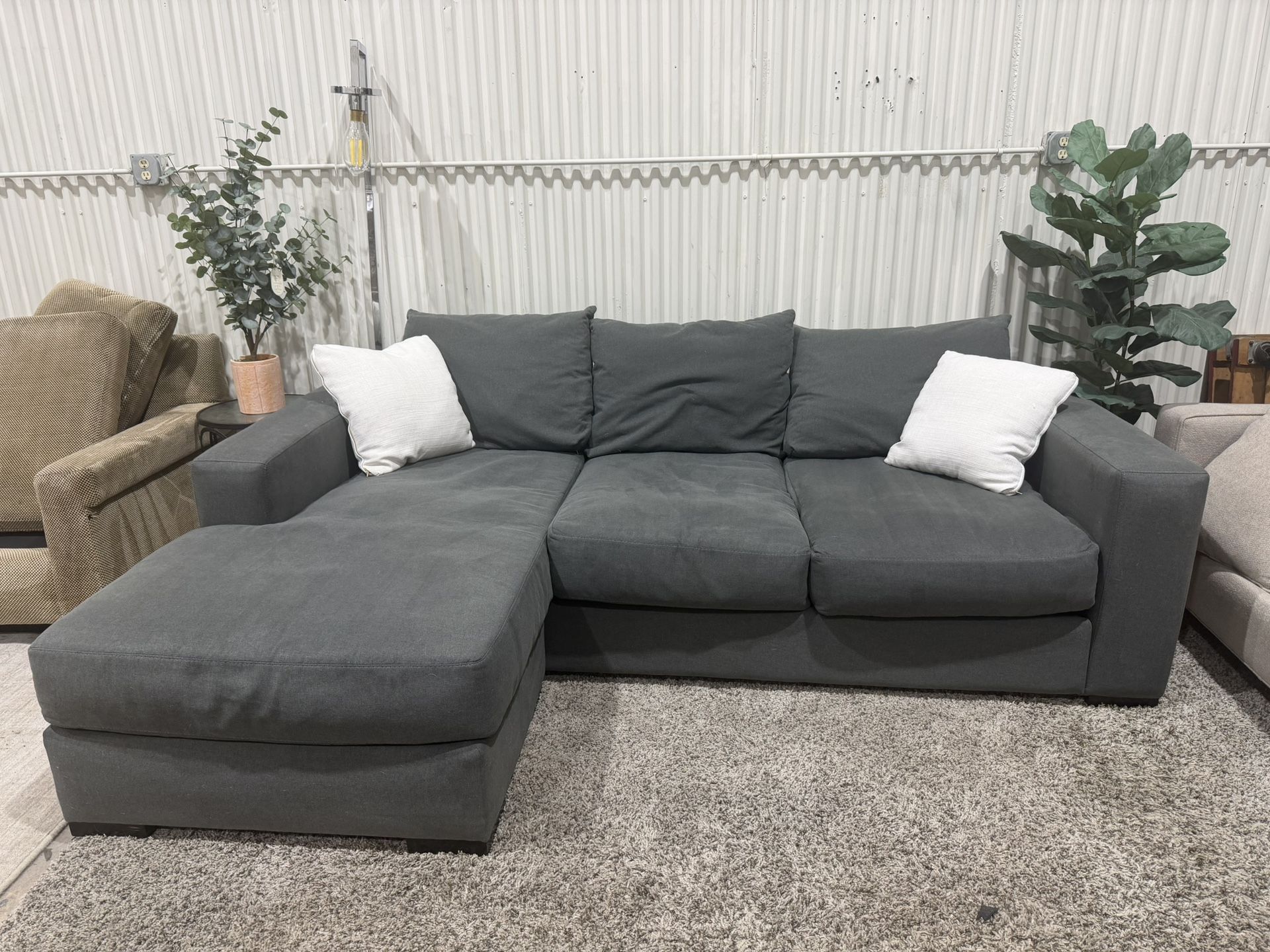 Beautiful Macys Sectional Sofa Couch - Chaise Lounge - Deep Seating - Cleaned - Delivery Available