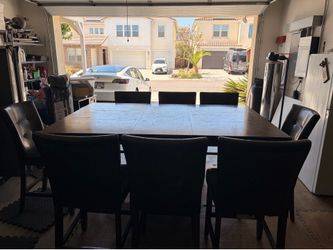 Dining Room Table + 8 Chairs