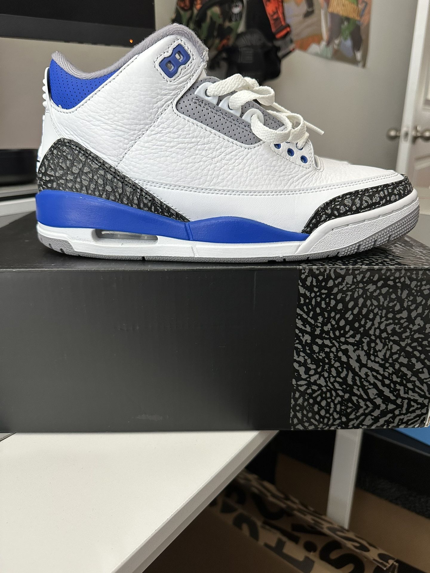 Racer Blue Jordan 3s