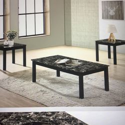 Coffee Table With Two End Tables