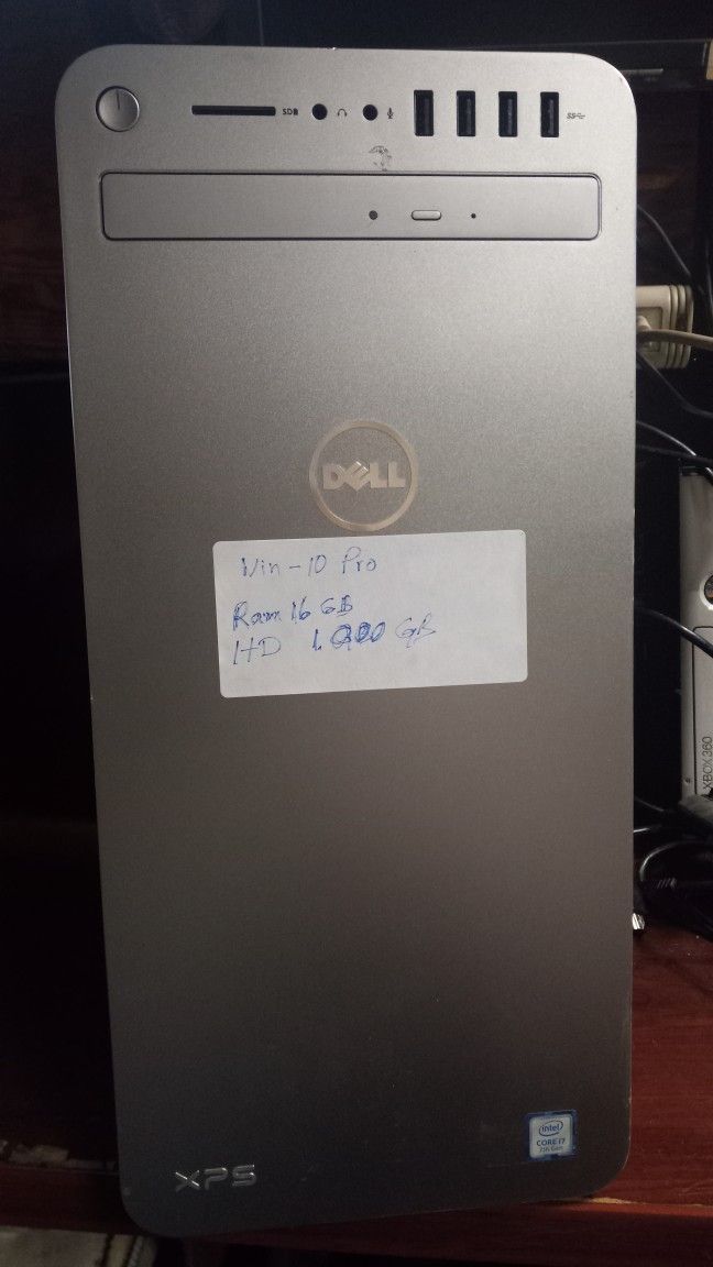Dell Tower Windows 10 Pro 16 Gb RAMS HD 1000 Gb