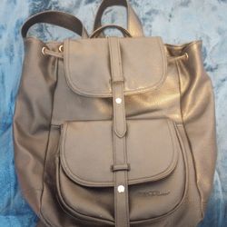 Leather Designer Back Pack By B Russo