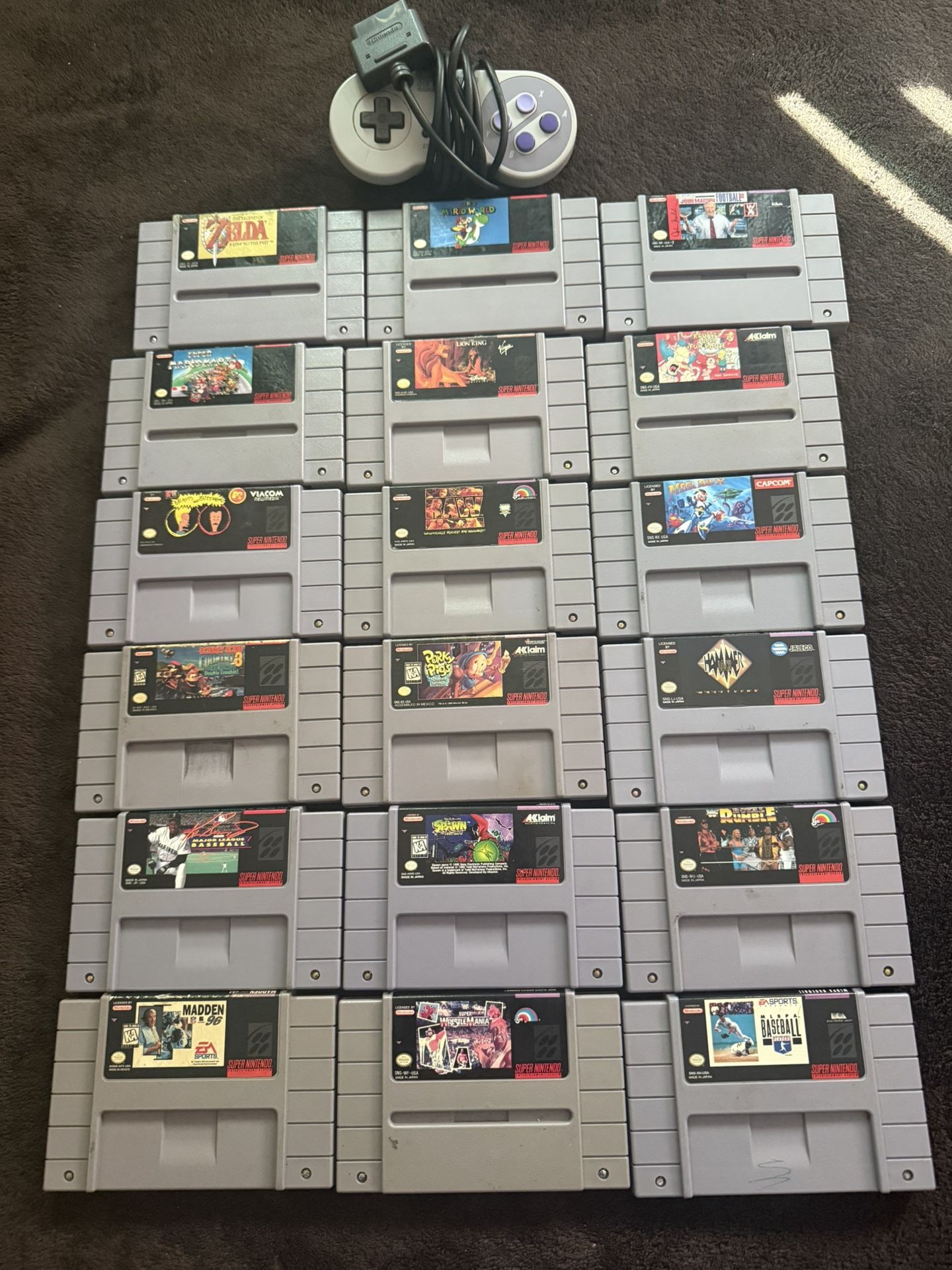 Super Nintendo (SNES) games ($150)