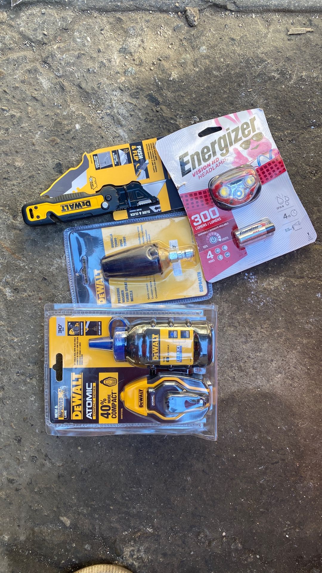 Dewalt Tools And Energizer Head Lamp