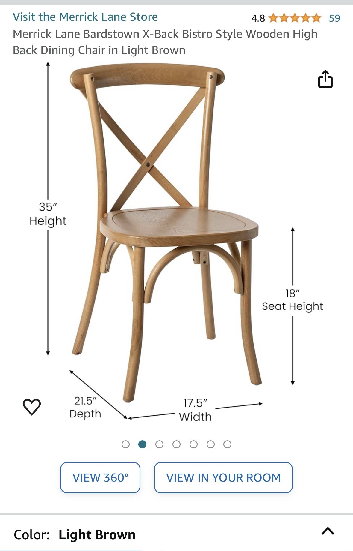 Chairs (Bistro Style Wooden)