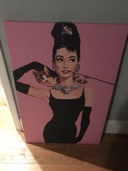 Audrey Hepburn canvas