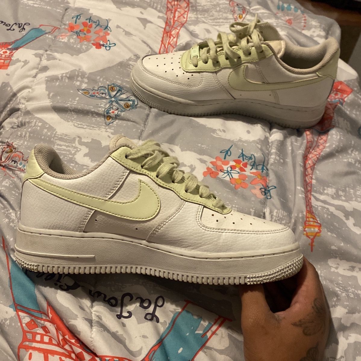 Nike Air Force 1’s With A Pinch Of Green 