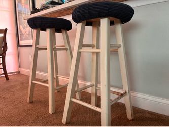 Pair of Classic Wood Bar Stools - $15 (Van Nuys)