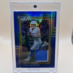 2025 Justin Herbert Donruss Threads Jersey Card🔥