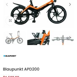 E Bike Brand New.  2 Miles On It. Blaupunkt Apd200h