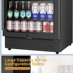 🟢 Beverage Refrigerator 24 Inch 