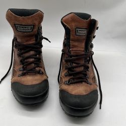Timberland Leather Hiking Boots Ankle Support GoreTex Brown/Black Size 10M